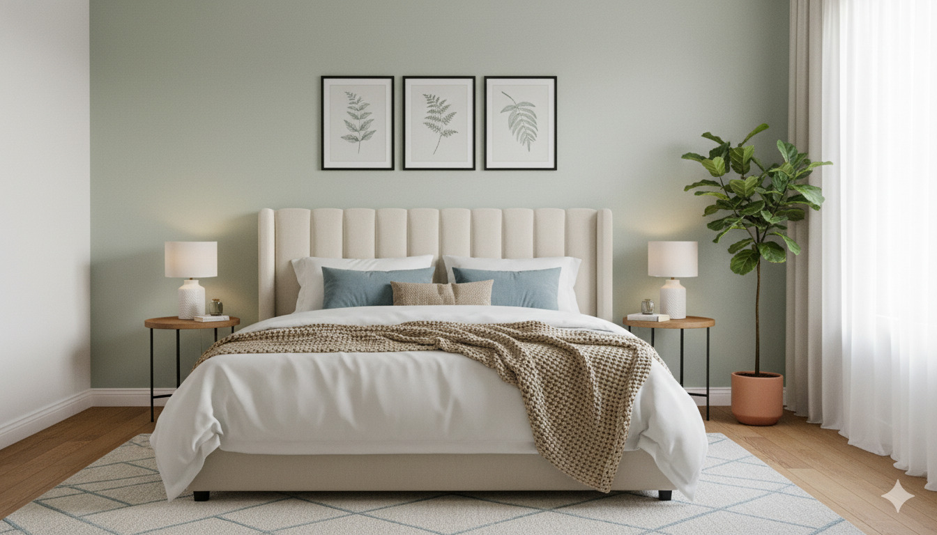 Bedroom interior styling